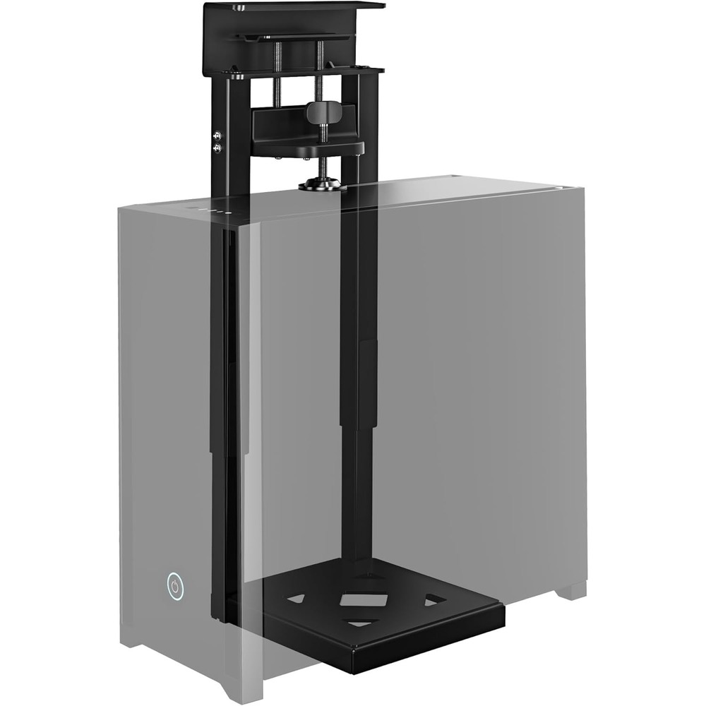 monTEK Under Desk PC Mount Heavy‎ Duty 66LB No-Drill Adjustable Tower Holder